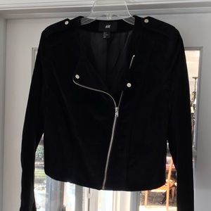 Black velvet motorcycle jacket. FINAL PRICE!!!